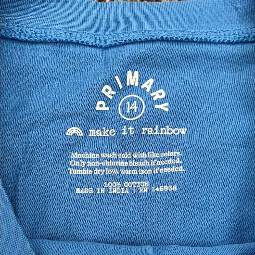 Primary Bright Blue Long Sleeve Tee - Picture 2 of 4